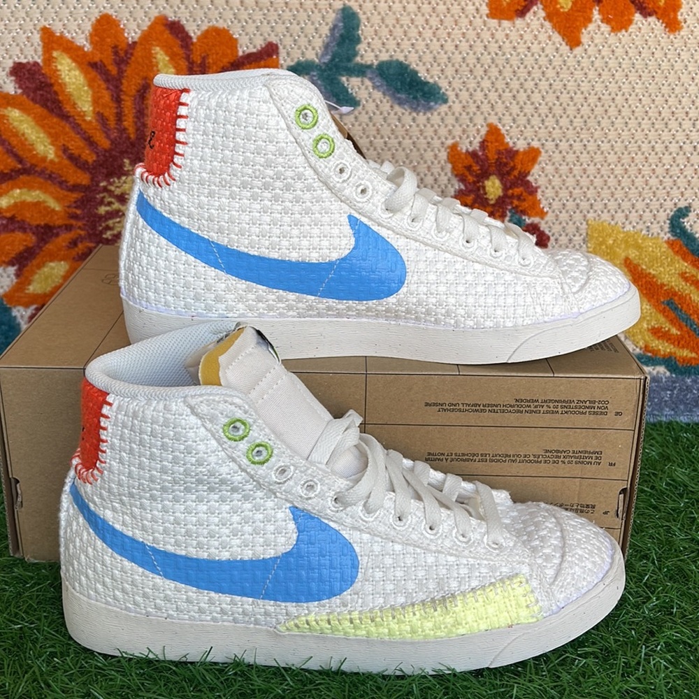 Nike Blazer Mid ‘77 NEXT NATURE Sail/University Blue ‘HEMP’ Men’s sneakers - Picture 12 of 16